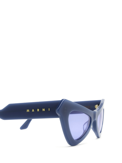 Shop Marni Fairy Pools Blue Sunglasses