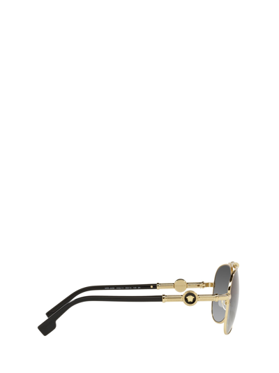 Shop Versace Eyewear Ve2236 Gold Sunglasses