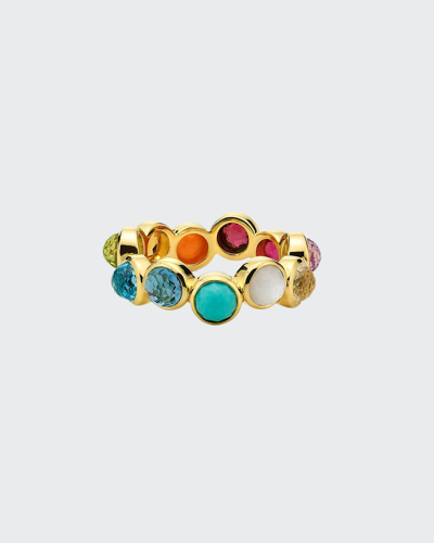 Shop Ippolita All-stone Ring In 18k Gold In Turquoise