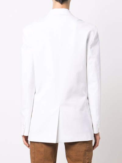 Shop Mm6 Maison Margiela Blazer In White