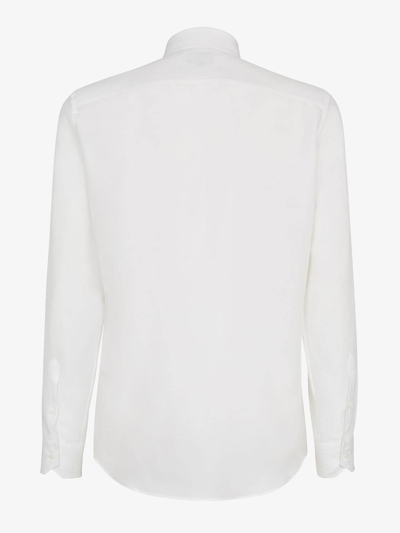 Shop Fendi Camicia Label  In White