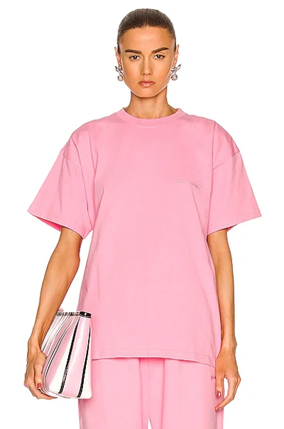 Shop Balenciaga Medium Fit T-shirt In Pink