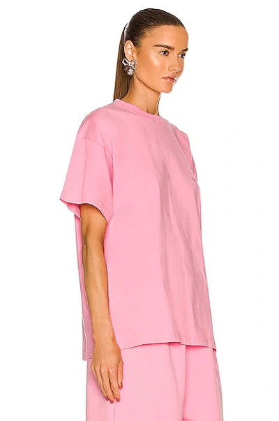 Shop Balenciaga Medium Fit T-shirt In Pink