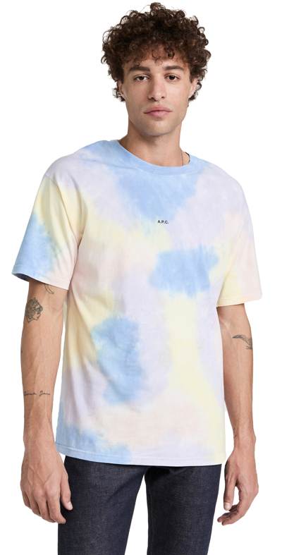 Shop Apc Adrien T-shirt In Saa Multicolor