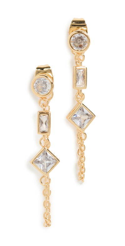 Shop Luv Aj The Mixte Chain Studs In Gold