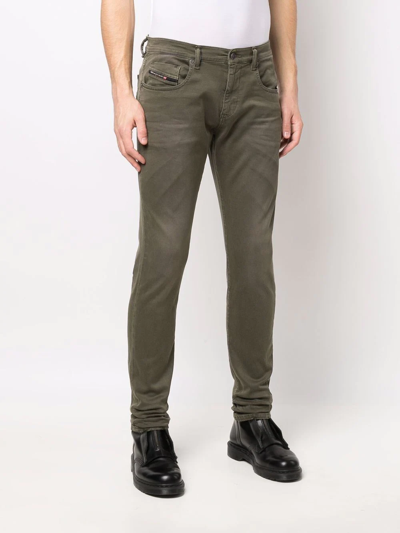 Diesel Slim-cut Denim Jeans In Green