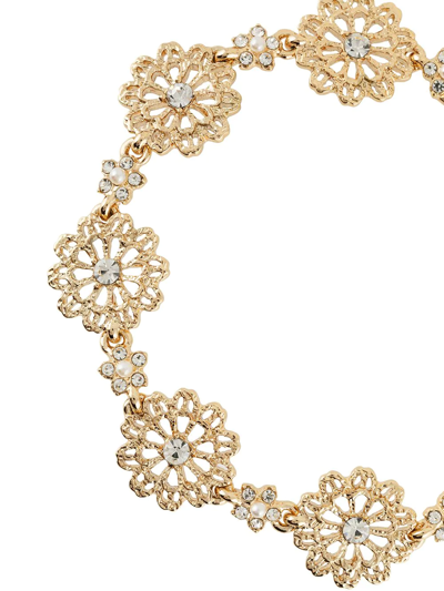 Shop Marchesa Notte Crystal Embellished Bracelet In Gold