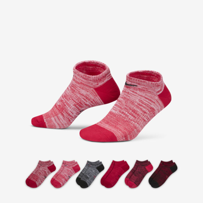 Shop Nike Women's Everyday Lightweight No-show Training Socks (6 Pairs) In Multicolor