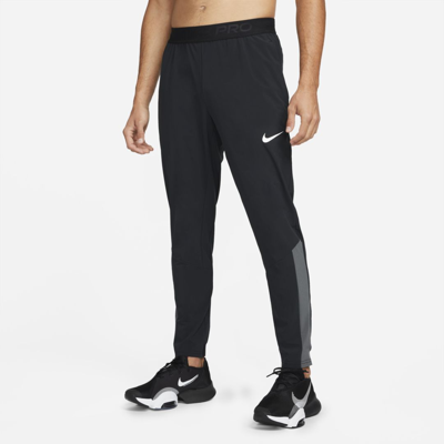 Shop Nike Pro Dri-fit Vent Max Men's Training Pants In Black,iron Grey,white