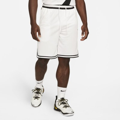 Shop Nike Men's Dri-fit Dna 10" Basketball Shorts In White