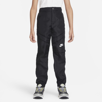 Shop Nike Sportswear Big Kids' (boys') Woven Utility Pants In Black