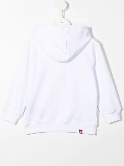 Mostly Heard Rarely Seen 8-bit Graphic-print Cotton Hoodie In White