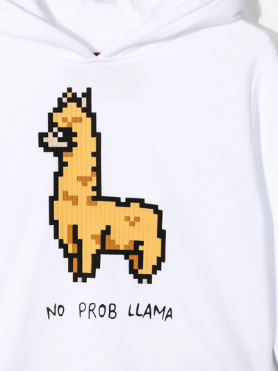 Mostly Heard Rarely Seen 8-bit Graphic-print Cotton Hoodie In White