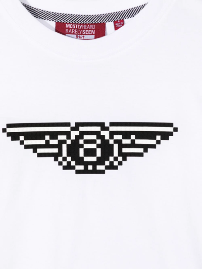 Shop Mostly Heard Rarely Seen 8-bit Graphic-print Cotton T-shirt In White