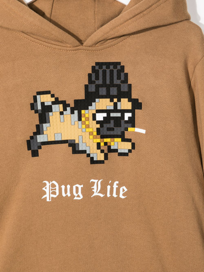 Shop Mostly Heard Rarely Seen 8-bit Graphic-print Cotton Hoodie In Brown