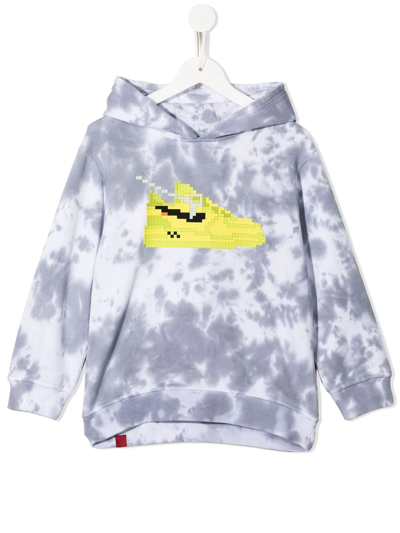Mostly Heard Rarely Seen 8-bit Graphic-print Cotton Hoodie In Grey