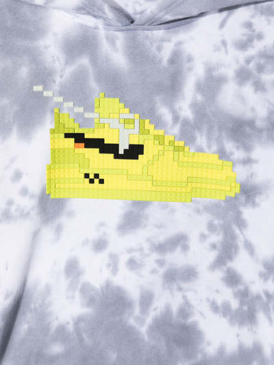 Mostly Heard Rarely Seen 8-bit Graphic-print Cotton Hoodie In Grey