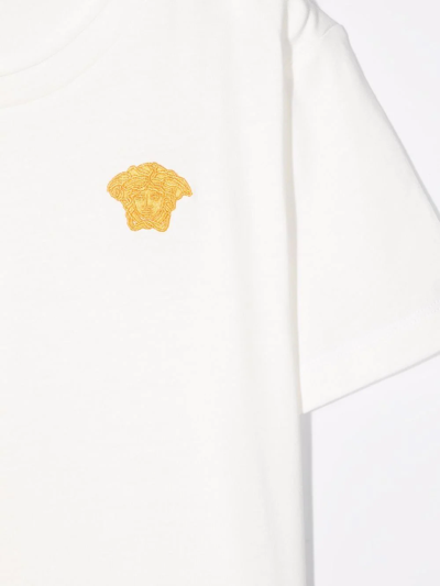 Shop Versace Medusa-detail Short-sleeved T-shirt In White