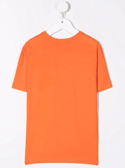 Shop Dsquared2 Logo-print Short-sleeved T-shirt In Orange