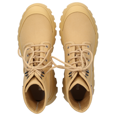 Dsquared2 40mm Tank Canvas Combat Boots In Beige