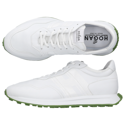 Shop Hogan Low-top Sneakers H601 Calfskin In White