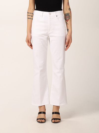 Shop Jacob Cohen Pants  Woman Color White