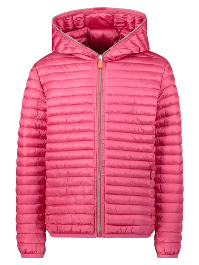 Shop Save The Duck Kids Jacket For Girls In Fuchsia