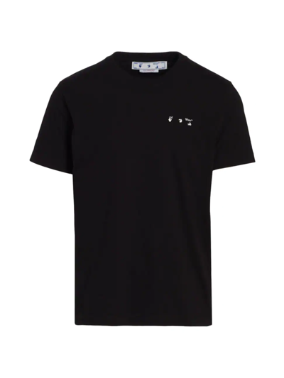 Shop Off-white Men's Caravag Paint Slim T-shirt In Black