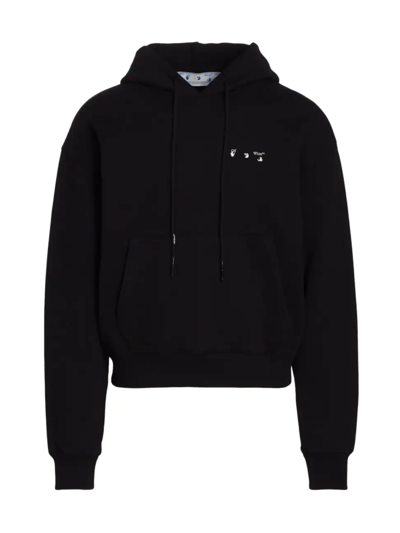 Shop Off-white Men's Caravag Paint Hoodie Sweatshirt In Black