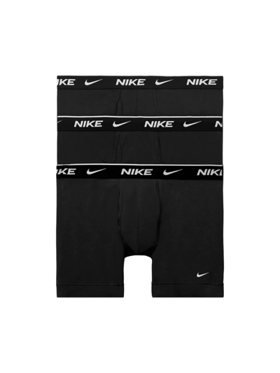 Shop Nike Men's 3-pack Dri-fit Essential Stretch Boxer Brief Set In Black