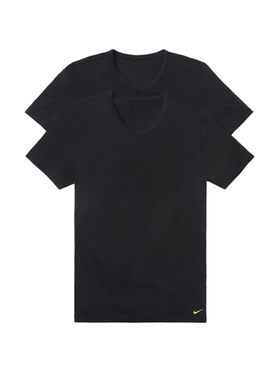 Shop Nike Men's 2-pack Dri-fit Essential Stretch T-shirt Set In Black