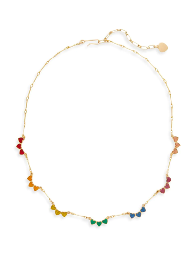 Shop Brinker & Eliza Women's Rory Gold Fill Enamel Heart Necklace
