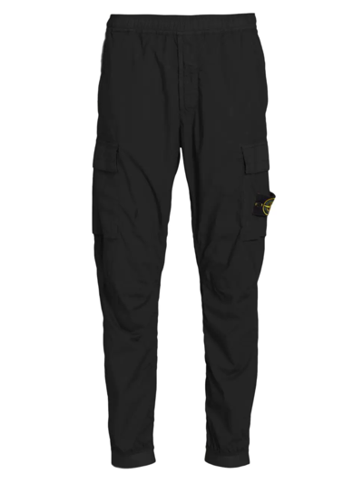 Shop Stone Island Men's Lightweight Cargo Pants In Black
