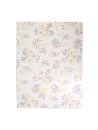 Shop Anne De Solene Mimosa Queen Flat Sheet In Multicolour On White