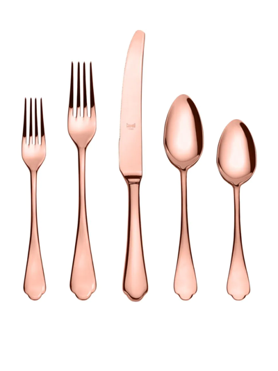 Shop Mepra Dolce Vita 5-piece Cutlery Set In Rose Gold