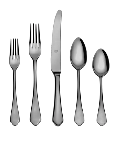 Shop Mepra Dolce Vita 5-piece Cutlery Set In Black
