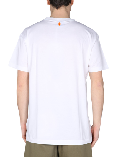 Shop Marcelo Burlon County Of Milan Pump Up T-shirt In Bianco