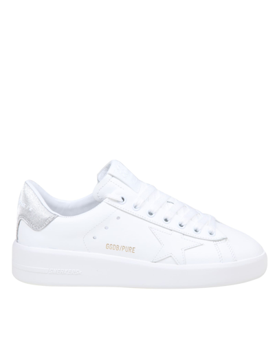 Shop Golden Goose Pure Star Sneakers In White Leather