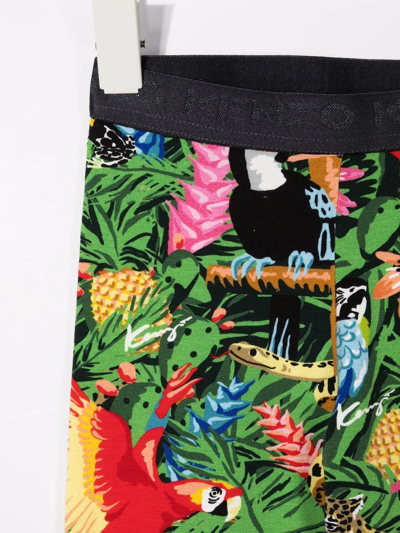 Kenzo Little Girl's & Girl's Tropical Jungle Leggings In Grey