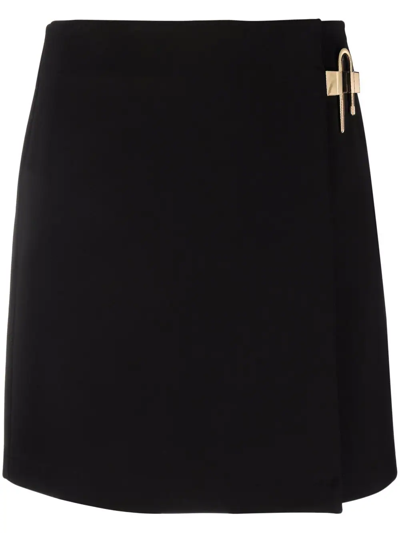 Shop Givenchy Padlock-detail High-waisted Miniskirt In Black