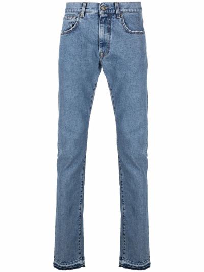 Shop 424 Slim-cut Denim Jeans In Blue