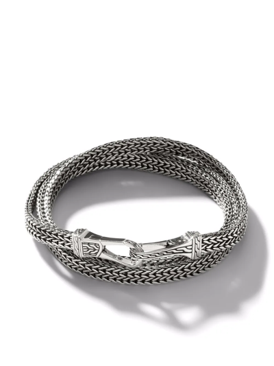 Shop John Hardy Classic Chain Silver 6mm Triple Wrap Bracelet In Silber