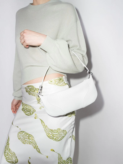 Shop By Far Mini Amira Shoulder Bag In Weiss