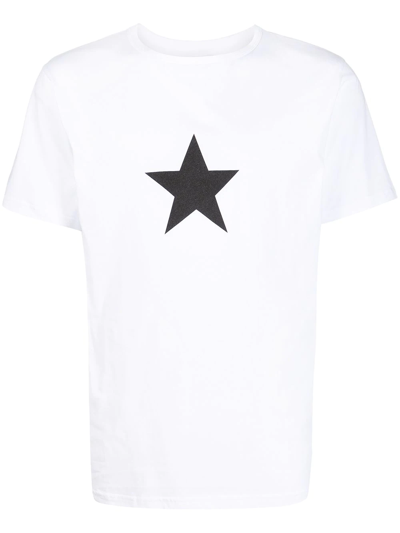 Shop Agnès B. Coulos Star-print T-shirt In White