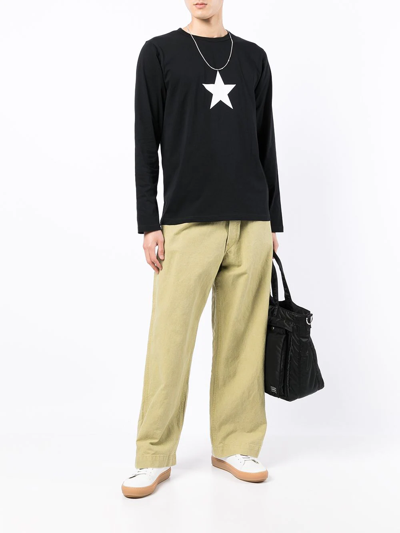 Agnès B. Coulos Long-sleeved T-shirt In Black