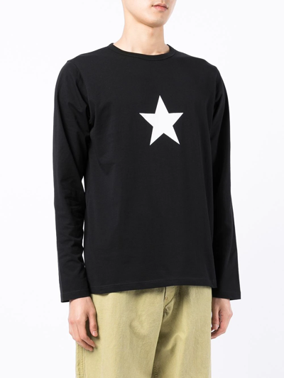 Agnès B. Coulos Long-sleeved T-shirt In Black