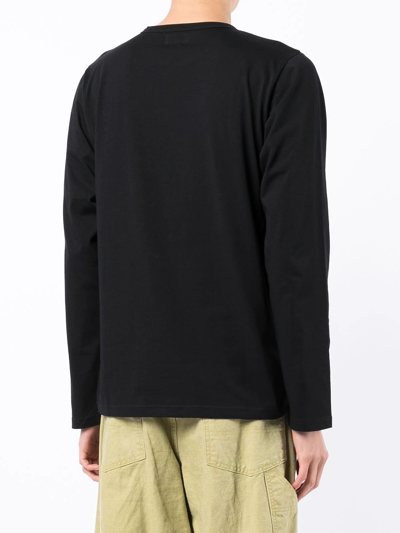 Agnès B. Coulos Long-sleeved T-shirt In Black