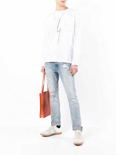 Agnès B. Coulos Long-sleeved T-shirt In White