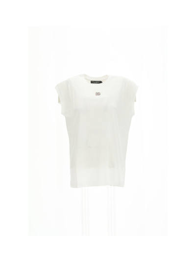 Shop Dolce & Gabbana T-shirts & Vests In White