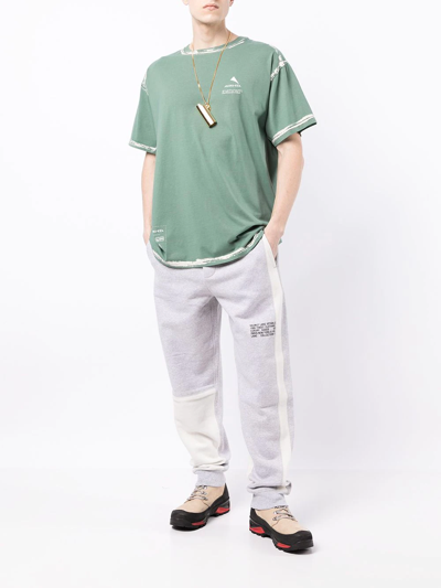 Mauna Kea Men's Short Sleeve T-shirt Crew Neckline Jumper In Green